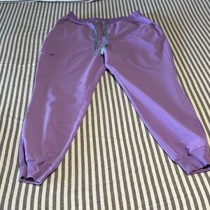 Purple women’s figs  Jogger scrub pants